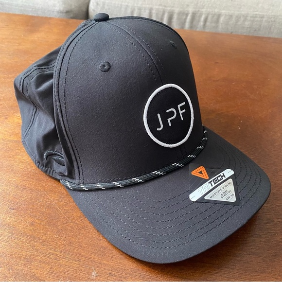 Autographed John Peel Fitness iFit Baseball Cap Black Tri Tech Hat SPF 30 - Picture 5 of 8